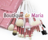 Kit de 20 Pincéis Rosa+case
