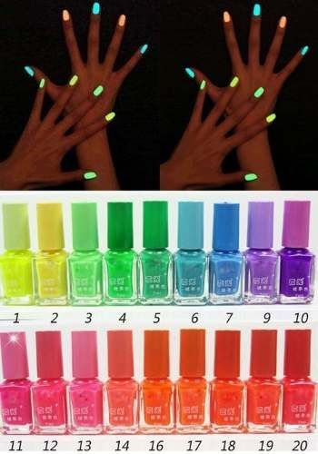 Esmalte Fluorescente Brilha No Escuro
