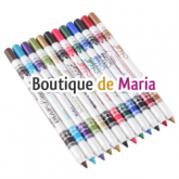 Kit de 12 lápis coloridos para olhos