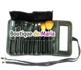 Kit com 9 Pincéis p/ Maquiagem Macrilan